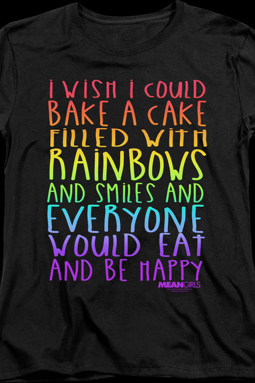 Womens Mean Girls Cake Filled With Rainbows Shirtmain product image