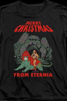 Womens Merry Christmas from Eternia Masters of the Universe Shirt