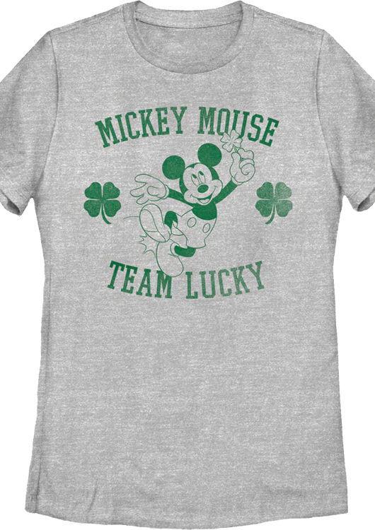 Womens Mickey Mouse Team Lucky Disney Shirt - main product image