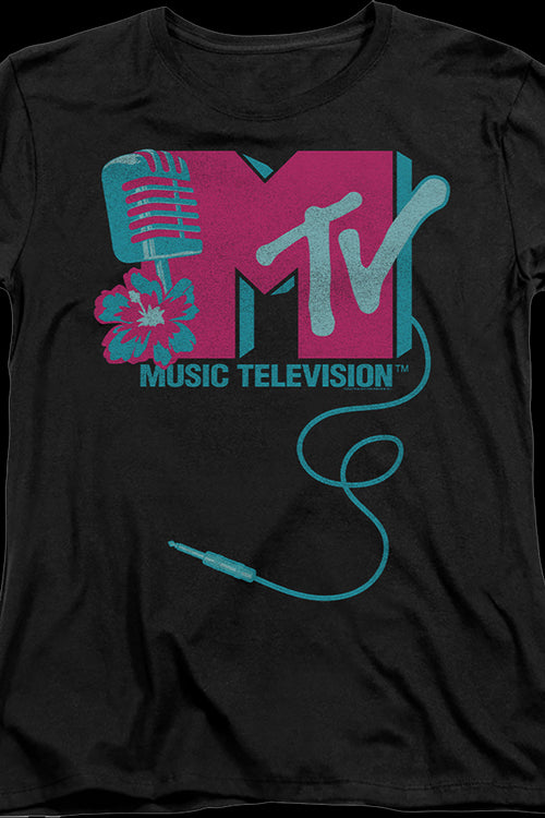 Womens Microphone Logo MTV Shirtmain product image
