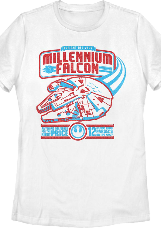Womens Millennium Falcon Freight Delivery Star Wars Shirt - main product image