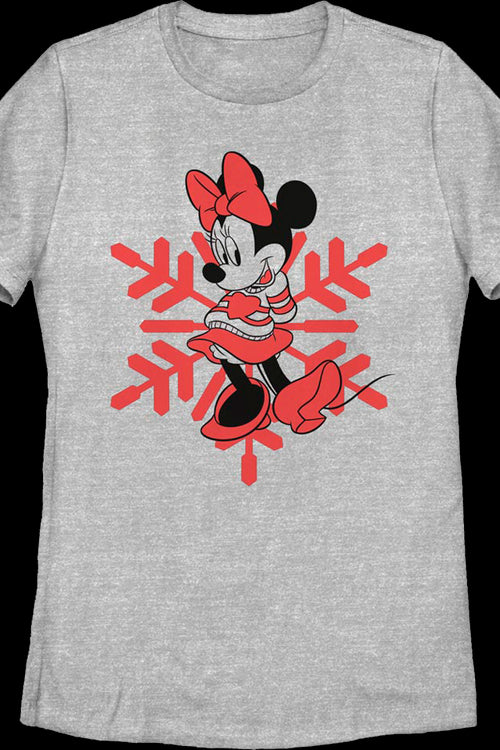 Womens Minnie Mouse Snowflake Shirtmain product image