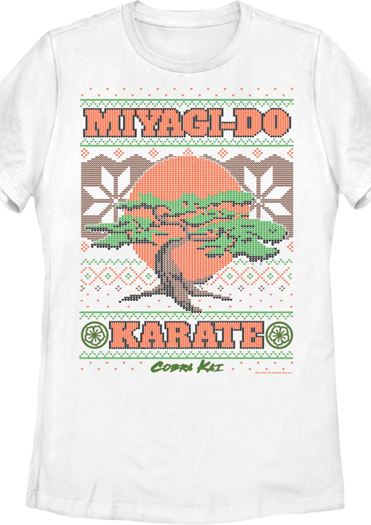 Womens Miyagi-Do Faux Ugly Christmas Sweater Cobra Kai Shirt - main product image
