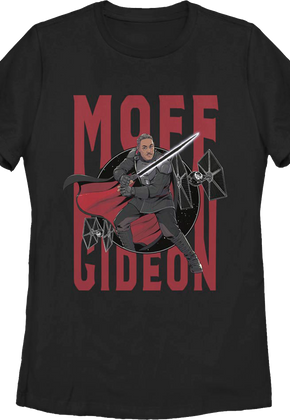 Womens Moff Gideon Action Pose The Mandalorian Star Wars Shirt