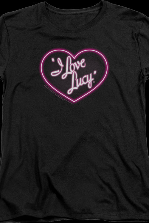 Womens Neon Logo I Love Lucy Shirtmain product image