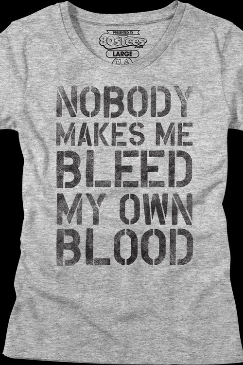 Womens Nobody Makes Me Bleed My Own Blood Dodgeball Shirtmain product image