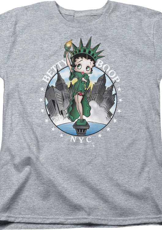 Womens NYC Betty Boop Shirt - main product image