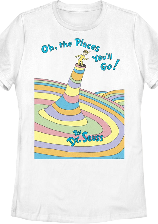 Womens Oh, The Places You'll Go Cover Dr. Seuss Shirt - main product image
