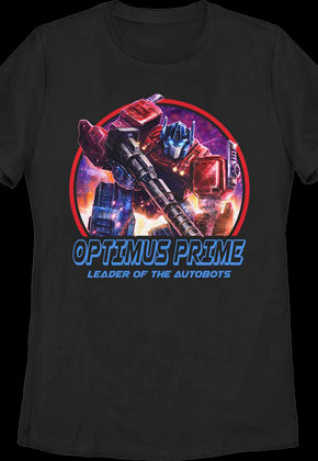 Womens Optimus Prime Leader Of The Autobots Transformers Shirt