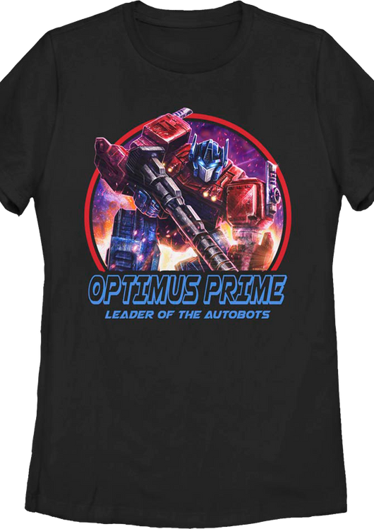 Womens Optimus Prime Leader Of The Autobots Transformers Shirt - main product image