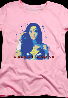 Womens Painting Wonder Woman Shirt