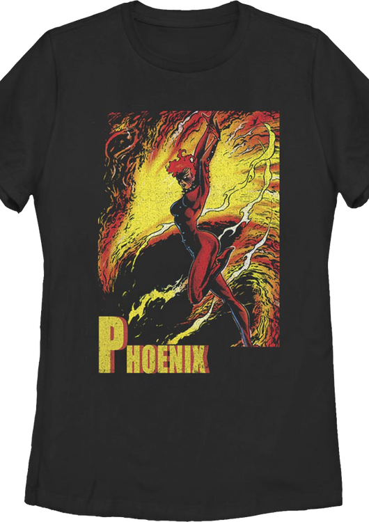 Womens Phoenix Marvel Comics Shirt - main product image