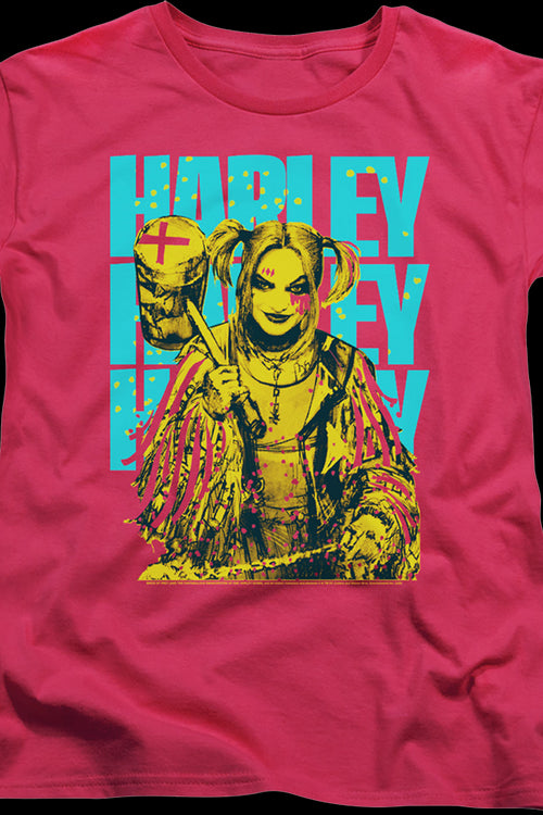 Womens Pink Harley Quinn Birds Of Prey Shirtmain product image