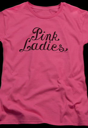 Womens Pink Ladies Logo Grease Shirt