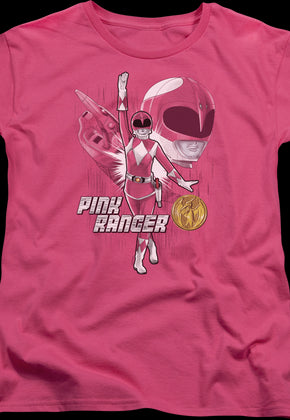 Womens Pink Ranger Mighty Morphin Power Rangers Shirt