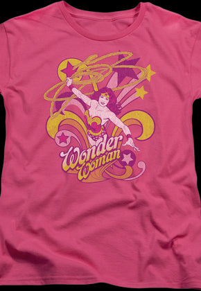 Womens Pink Wonder Woman Shirt