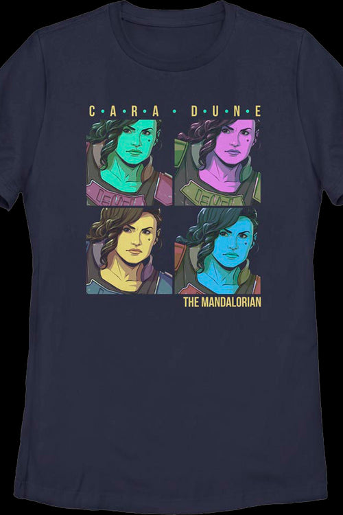 Womens Pop Art Cara Dune Mandalorian Star Wars Shirtmain product image