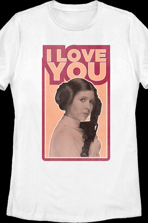 Womens Princess Leia I Love You Star Wars Shirtmain product image