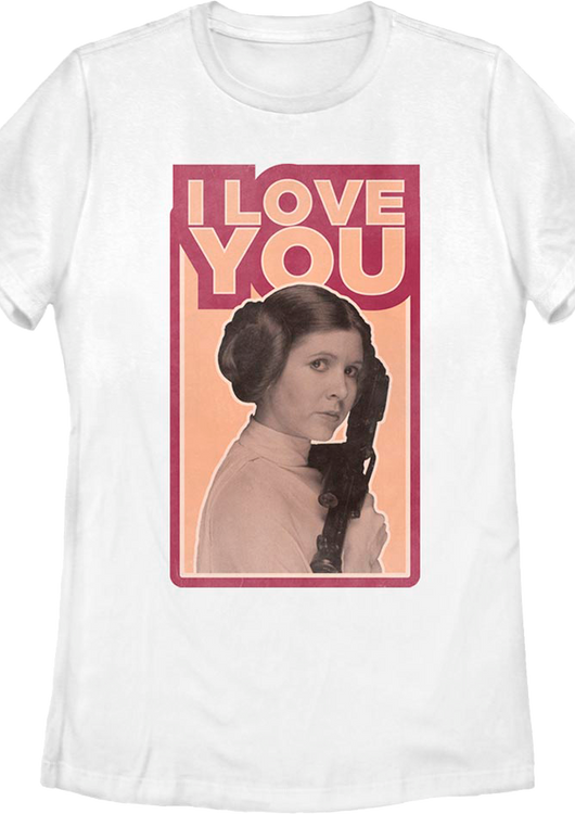 Womens Princess Leia I Love You Star Wars Shirt - main product image