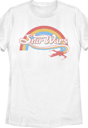 Womens Rainbow X-Wing Logo Star Wars Shirt