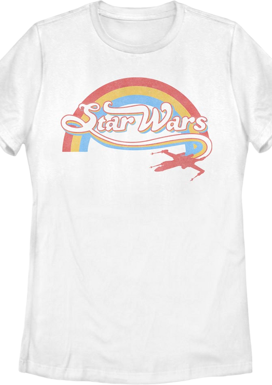 Womens Rainbow X-Wing Logo Star Wars Shirt - main product image