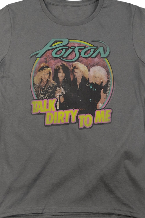 Womens Retro Talk Dirty To Me Poison Shirtmain product image