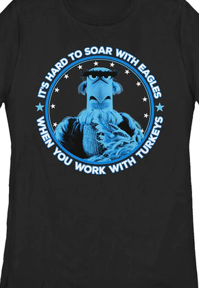 Black Womens Sam Eagle Muppets Shirt