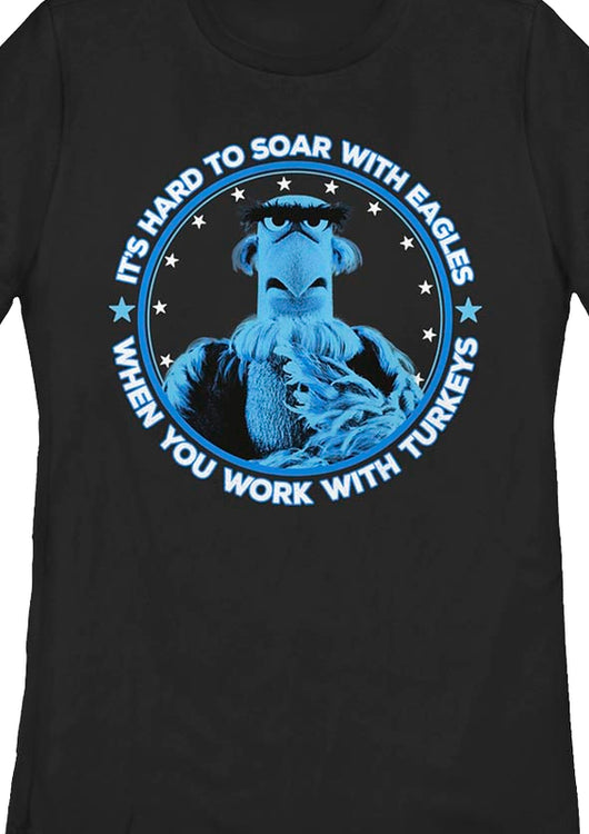 Black Womens Sam Eagle Muppets Shirt - main product image