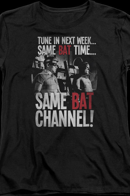 Womens Same Bat Time Same Bat Channel Batman Shirtmain product image