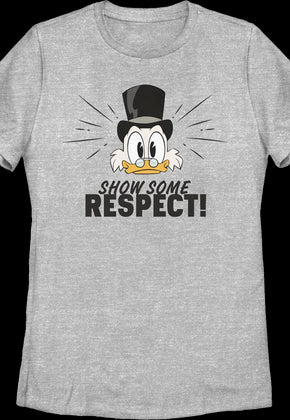 Womens Scrooge McDuck Show Some Respect DuckTales Shirt