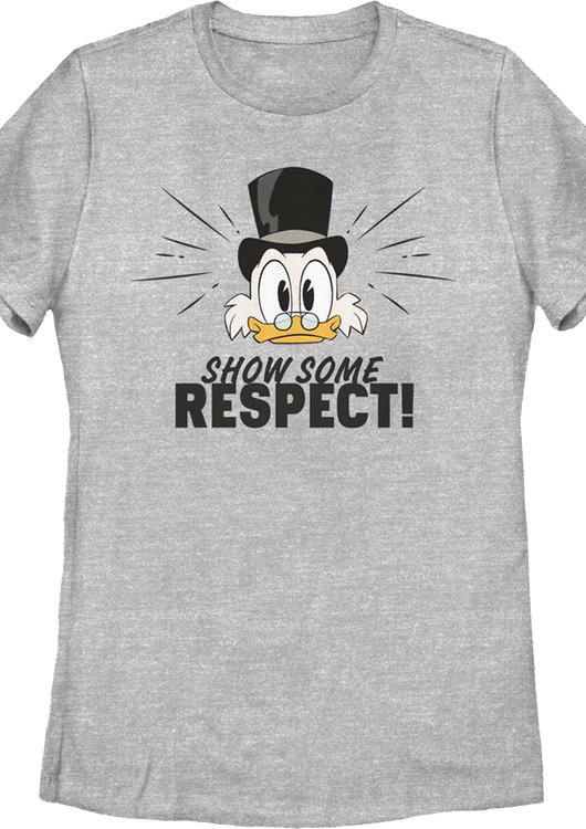 Womens Scrooge McDuck Show Some Respect DuckTales Shirt - main product image