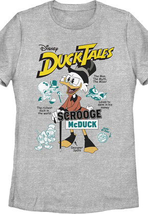 Womens Scrooge McDuck The Man The Myth The Miser DuckTales Shirt