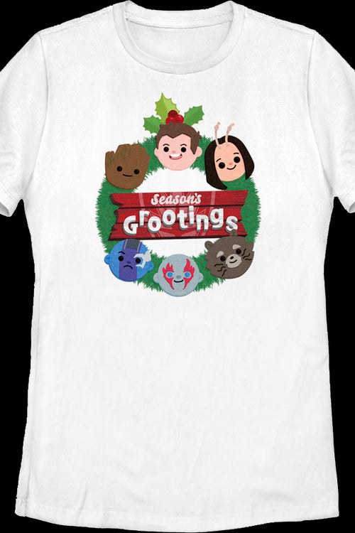 Womens Season's Grootings Guardians Of The Galaxy Marvel Comics Shirtmain product image