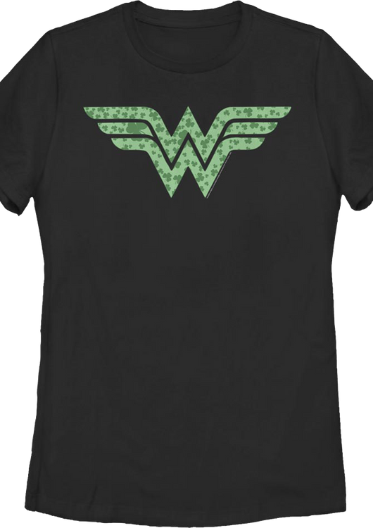 Womens Shamrock Logo Wonder Woman DC Comics Shirt - main product image