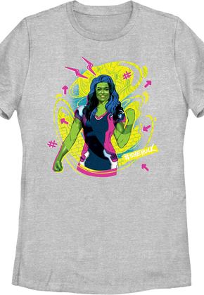 Womens She-Hulk Graffiti Marvel Comics Shirt
