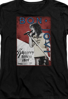 Womens Slippery When Wet Tour Bon Jovi Shirt