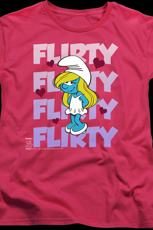 Womens Smurfette Flirty Smurfs Shirtmain product image