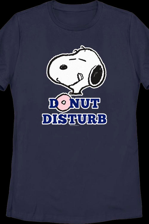 Womens Snoopy Donut Disturb Peanuts Shirtmain product image