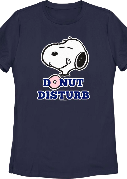 Womens Snoopy Donut Disturb Peanuts Shirt - main product image