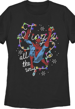 Womens Spider-Man Tingle All The Way Marvel Comics Shirt