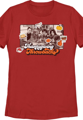 Womens Thanksgiving Throwbacks Friends Shirt