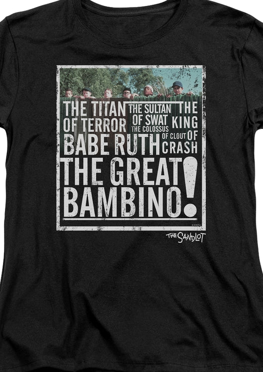 Womens The Great Bambino Sandlot Shirt - main product image