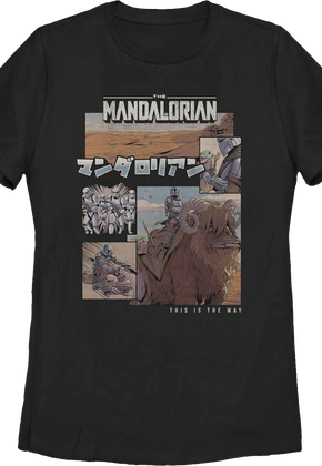 Womens The Mandalorian Comic Book Star Wars Shirt