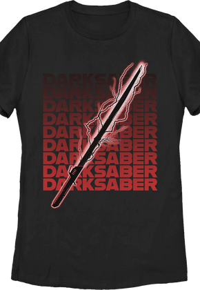 Womens The Mandalorian Electrical Darksaber Star Wars Shirt