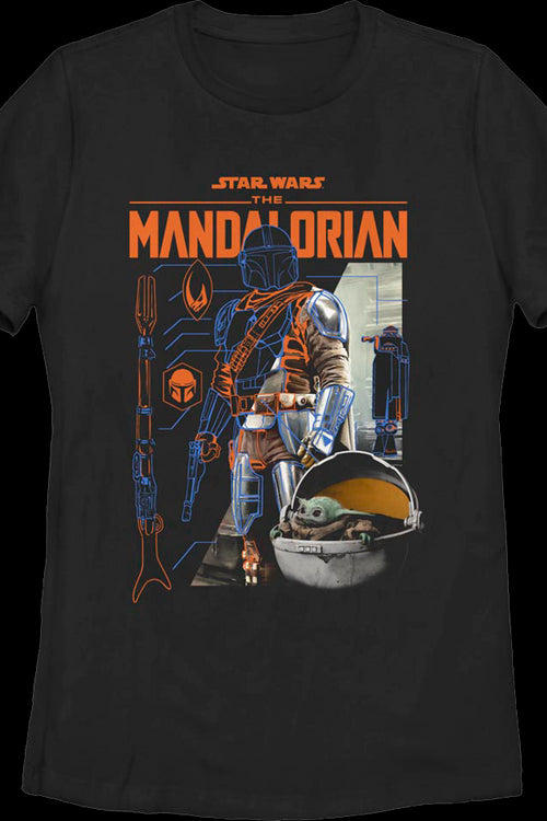 Womens The Mandalorian Outlines Star Wars Shirtmain product image