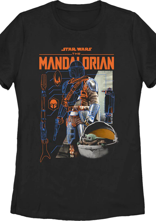 Womens The Mandalorian Outlines Star Wars Shirt - main product image