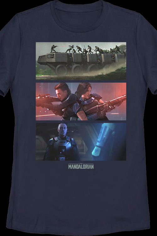 Womens The Mandalorian Panels Star Wars Shirtmain product image