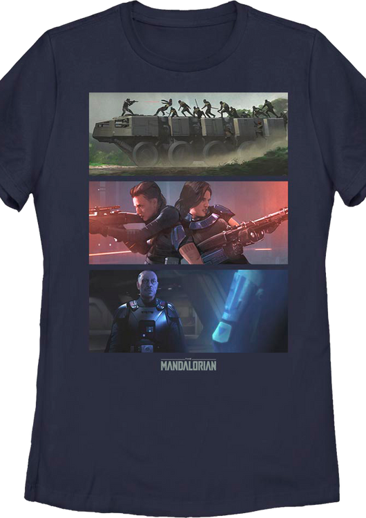 Womens The Mandalorian Panels Star Wars Shirt - main product image