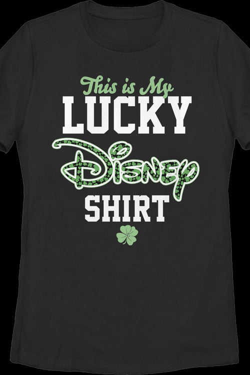 Womens This Is My Lucky Disney Shirtmain product image