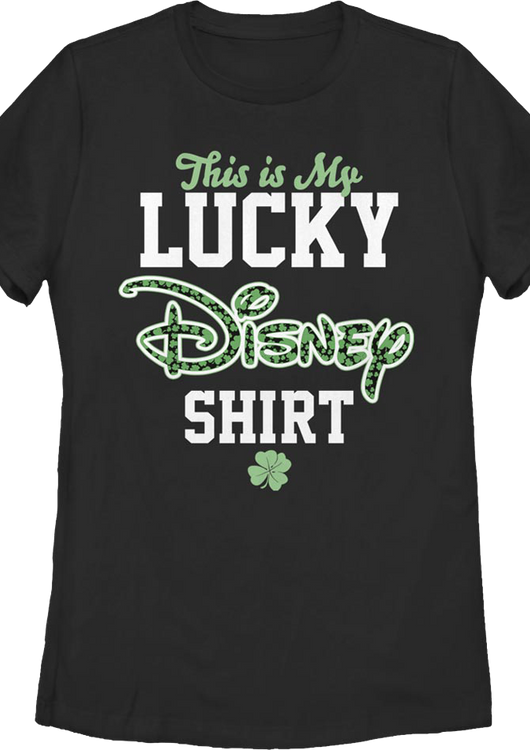 Womens This Is My Lucky Disney Shirt - main product image